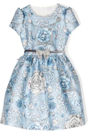 MONNALISA Vestido Clarissa con motivo floral en jacquard
