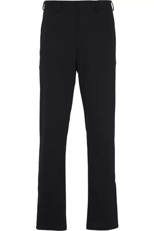 Prada Pantalones rectos con logo triangular