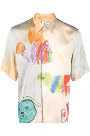 OFF-WHITE Camisa con motivo de dibujo animado