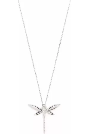 ANAPSARA Collar Dragonfly en oro blanco de 18 ct con diamantes