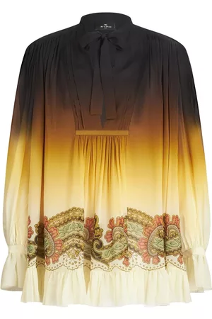 Etro Vestido camisero con motivo de cachemira