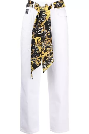 VERSACE Vaqueros rectos con pañuelo