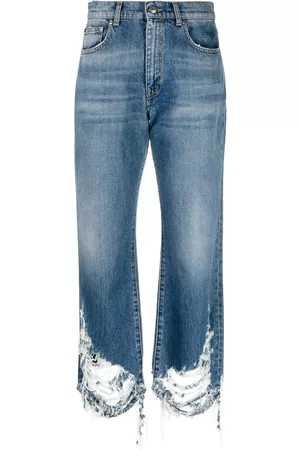 Stella McCartney Vaqueros rectos con efecto envejecido