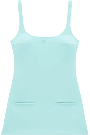 Courrèges Vestido corto con diseño trapezoidal