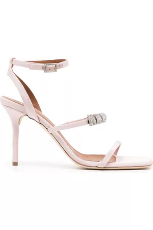 MALONE SOULIERS Sandalias con cristales y tacón de 70mm