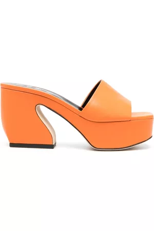 SI ROSSI Mules con tacón de 95mm