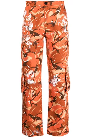 MARTINE ROSE Pantalones cargo con estampado militar
