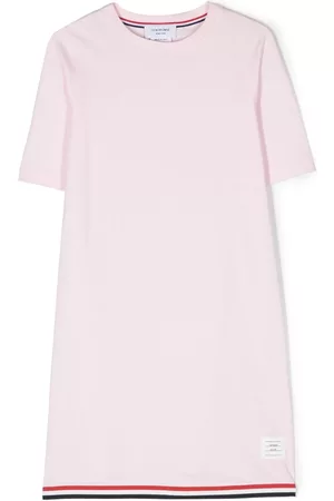 Thom Browne Vestido estilo camiseta con detalle a rayas