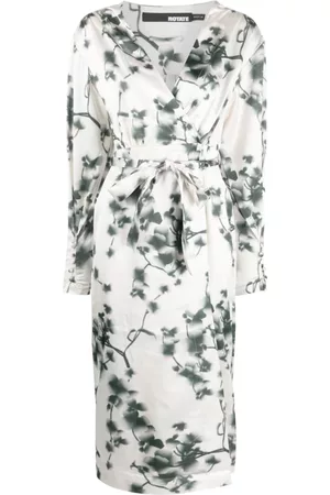 ROTATE Vestido midi con estampado floral