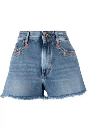 Jacob Cohen Pantalones vaqueros cortos con bordado floral