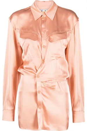 OFF-WHITE Vestido camisero con detalle retorcido