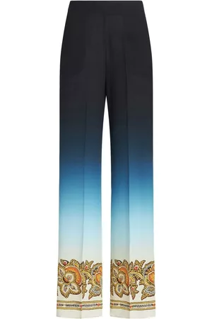 Etro Pantalones anchos con efecto degradado