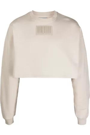 VTMNTS Sudadera corta con parche de código de barras