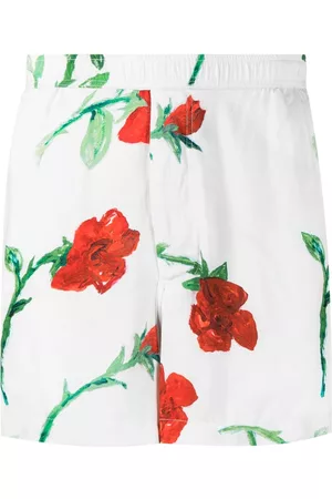 Endless Joy Bermudas con cinturilla elástica y rosa estampada