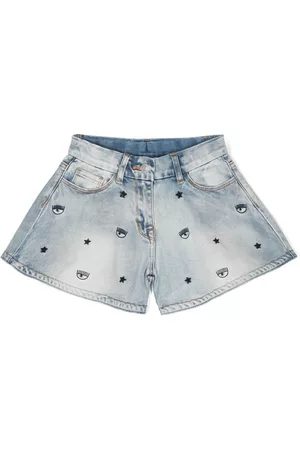 Chiara Ferragni Pantalones vaqueros cortos Eyelike bordados