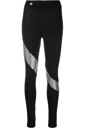 Philipp Plein Leggins de talle alto con apliques