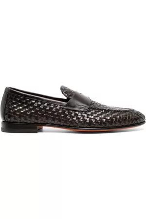 santoni Mocasines con diseño entretejido