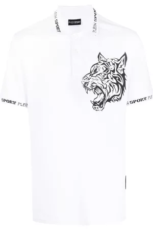 Philipp Plein Polo con motivo de tigre