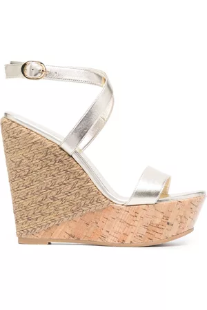 Stuart Weitzman Sandalias con plataforma de 130mm y puntera abierta