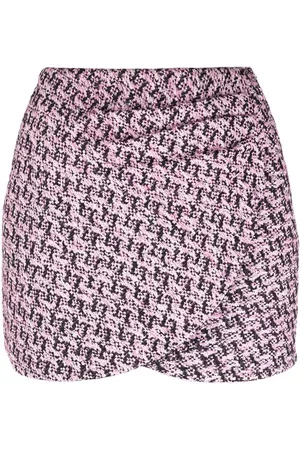 Alessandra Rich Falda corta de tweed