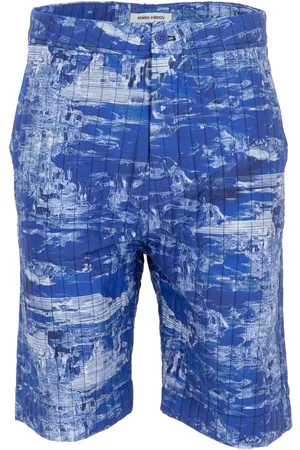 HENRIK VIBSKOV Bermudas Wheel acolchadas con estampado abstracto