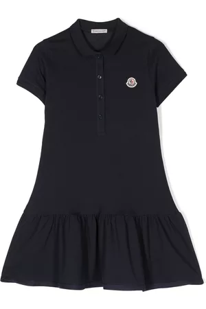 Moncler Vestido estilo polo con parche del logo