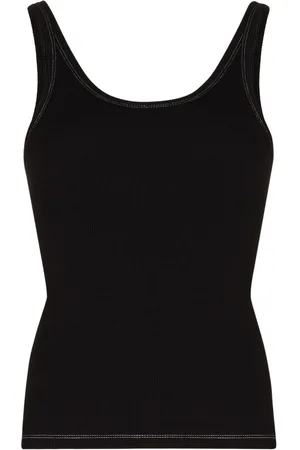 KSUBI Camiseta sin mangas de canalé