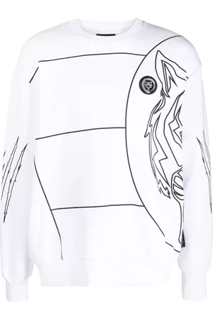 Philipp Plein Sudadera con motivo de tigre