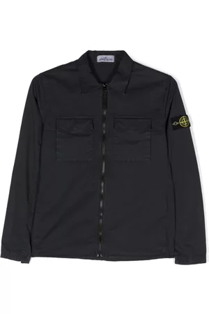 Stone Island Sobrecamisa con parche del logo