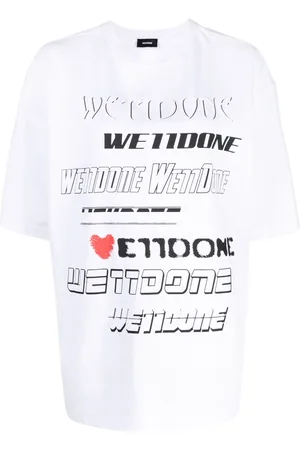 We11 Done Camiseta con logo estampado