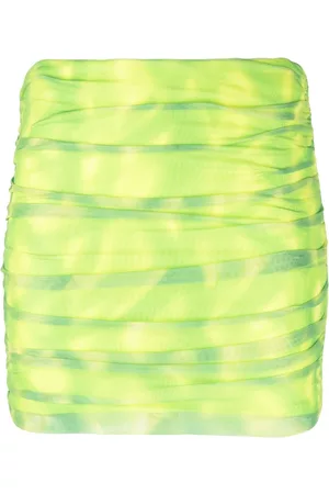 ROTATE Minifalda fruncida con estampado tie-dye