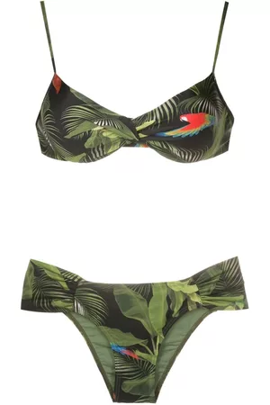 Lygia & Nanny Bikini Vitória con estampado de hojas