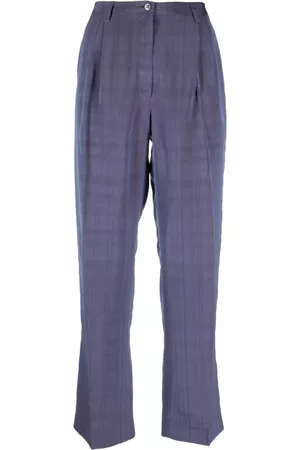 Giorgio Armani Mujer Pantalones - Pantalones con efecto iridiscente 2000