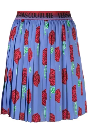 VERSACE Minifalda con logo en la cinturilla