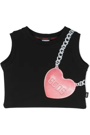 GCDS Top corto con logo estampado