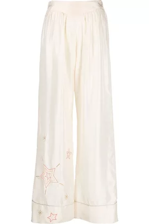 FORTE FORTE Pantalones palazzo con bordado