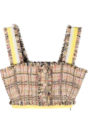 Msgm Top corto de tweed