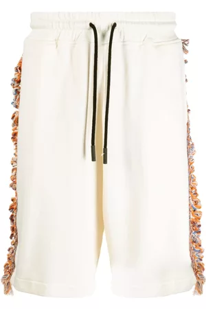 MARCELO BURLON Bermudas con detalle deshilachado