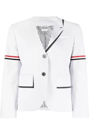 Thom Browne Abrigo con motivo de espiga