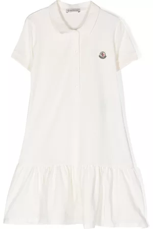 Moncler Vestido estilo polo con parche del logo
