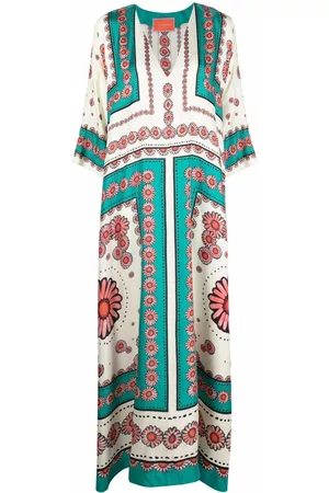 La DoubleJ Vestido Muumuu con estampado floral