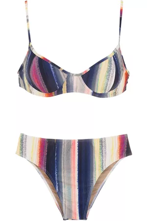 Lygia & Nanny Bikini Lilica con rayas estampadas