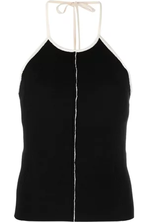 SUNNEI Top de punto con cuello halter