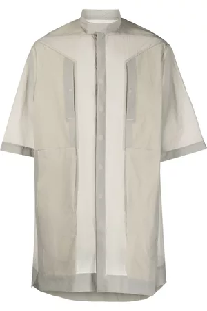 Rick Owens Camisa traslúcida con manga corta