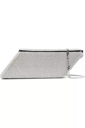 KARA Bolso de hombro cuadrado con aplique de cristal