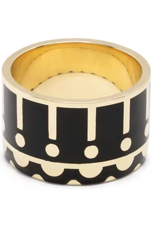 Alice Cicolini Anillo Memphis Samarkand Wide Band en oro amarillo de 14kt