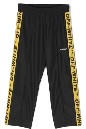 OFF-WHITE Pantalones de chándal con franjas del logo