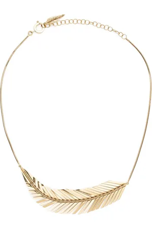 Cadar Collar Feather en oro amarillo de 18kt