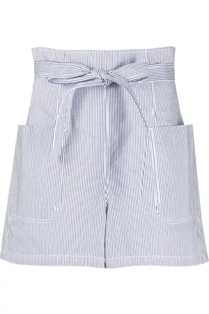 Serafini Pantalones cortos a rayas y talle alto
