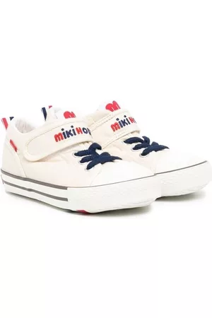 Miki House Zapatillas altas con logo bordado